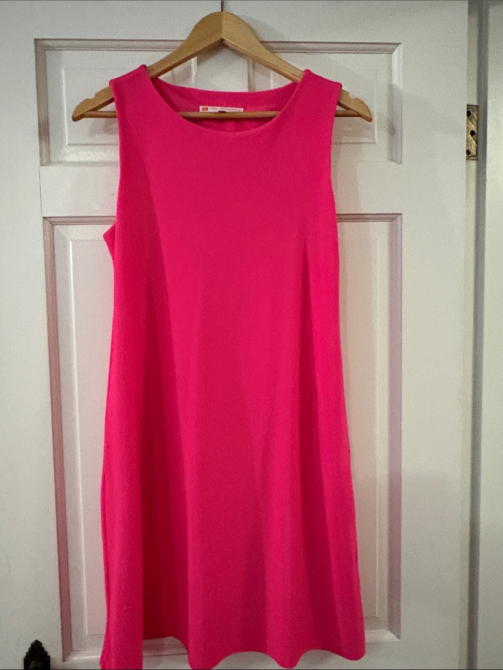 Jude Connally Bright Pink Sleeveless Mini A-Line Dress